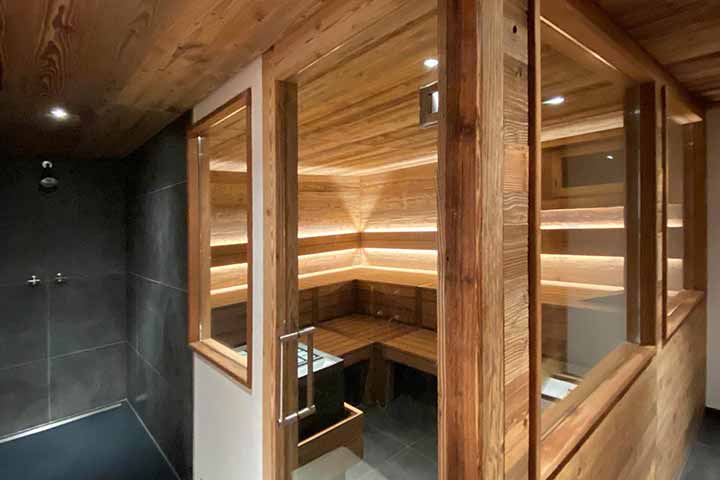 Designsauna Altholz 03