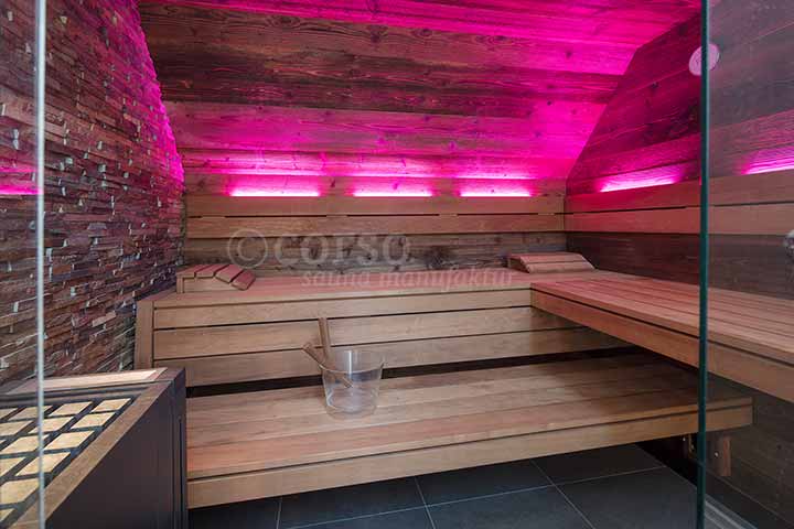 Designsauna Altholz 05