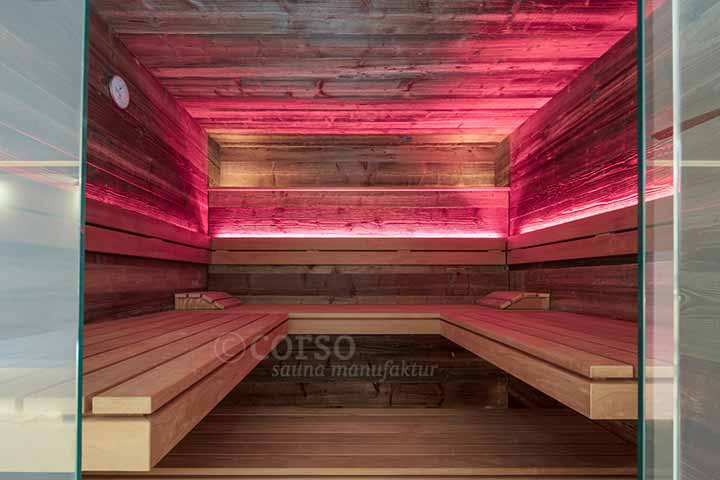 Designsauna Altholz 07