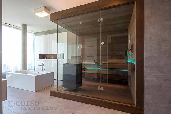 Designsauna Glas 21