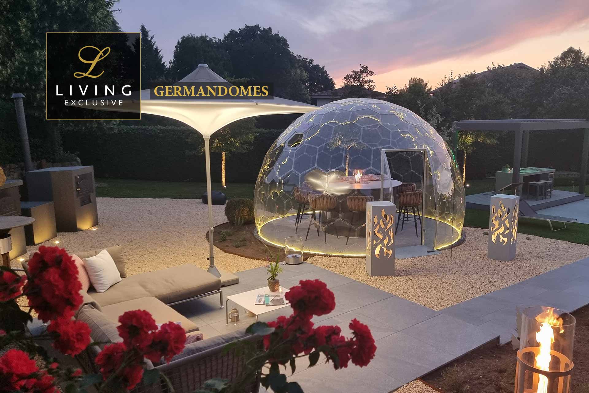 Transparente Kuppel für den Garten - German Domes