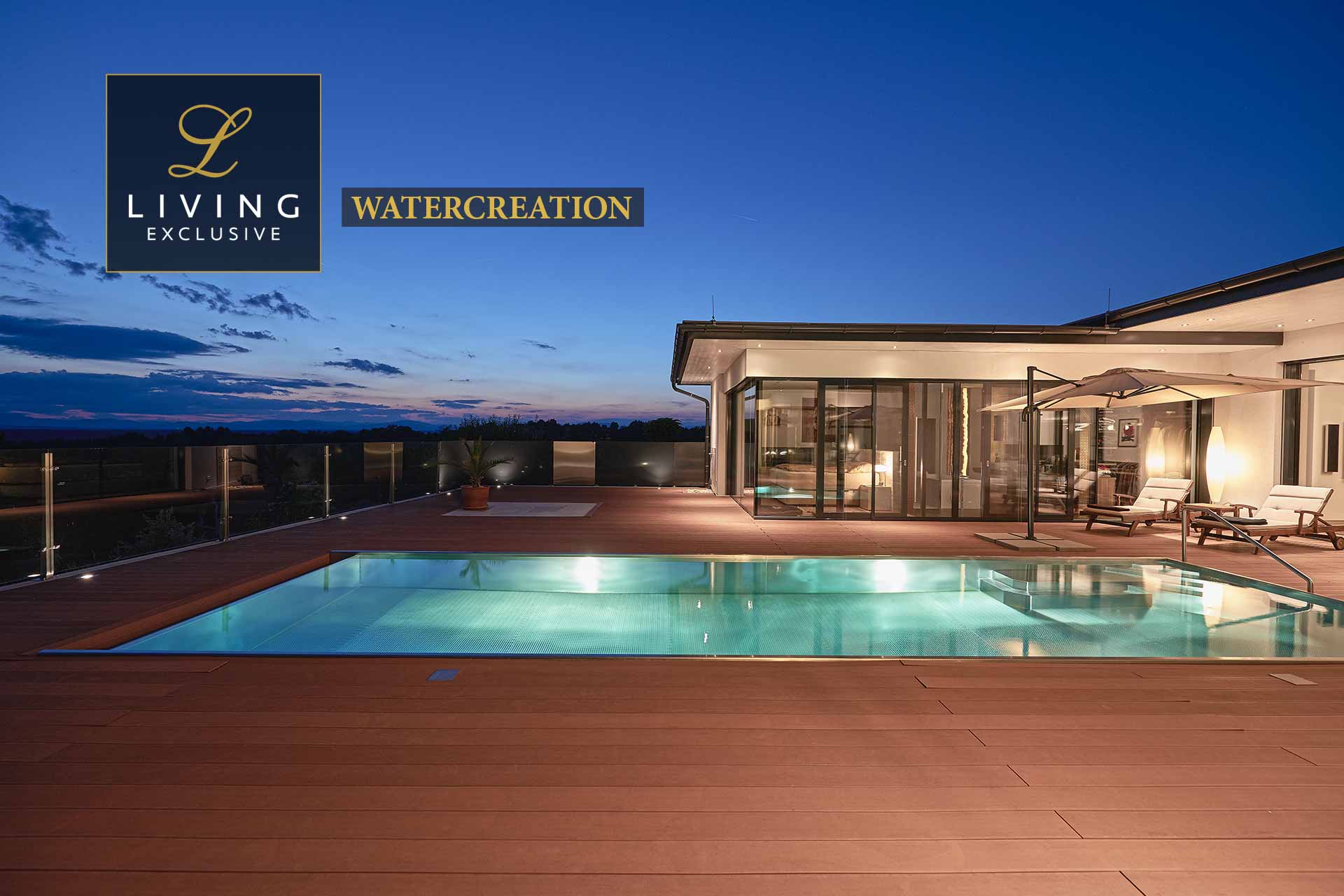 Watercreation - Wasserspiele, Poolbau, Whirlpool, Lichtspiele und Musikspiele