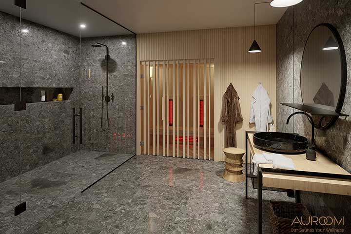 Innensauna Auroom Irradia 02