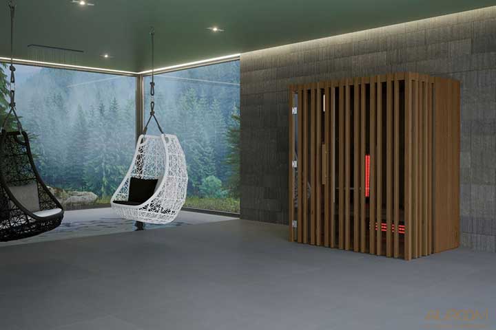 Innensauna Auroom Irradia 03