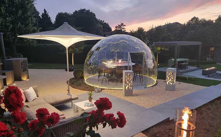 Transparente Kuppel für Ihren Garten - German Domes